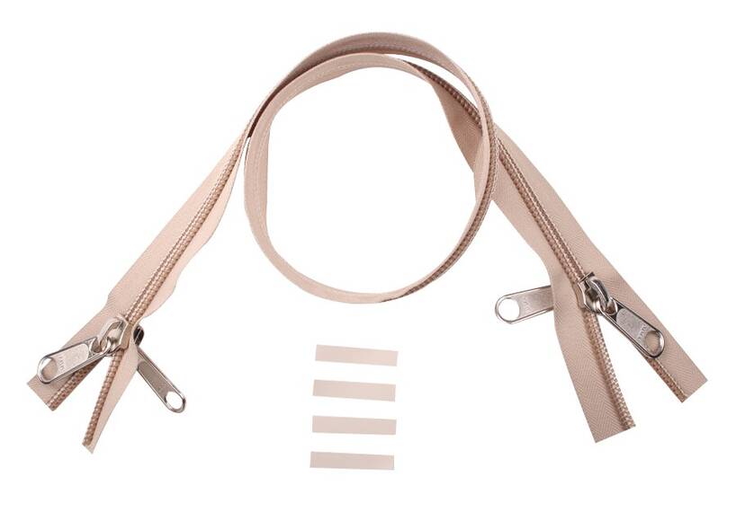 YKK Reißverschlüsse 10 mm nicht teilbar X-form sand