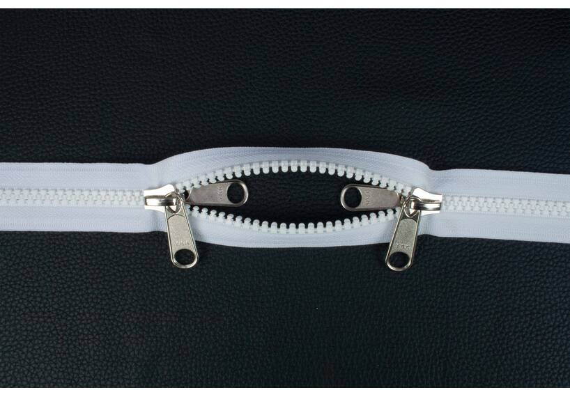 YKK VISLON Profilreißverschlüsse 8,6 mm 10 V nicht teilbar O-form weiß [CLONE]