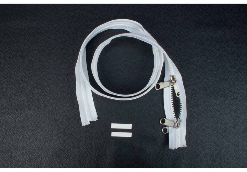 YKK VISLON Profilreißverschlüsse 8,6 mm 10 V nicht teilbar O-form weiß
