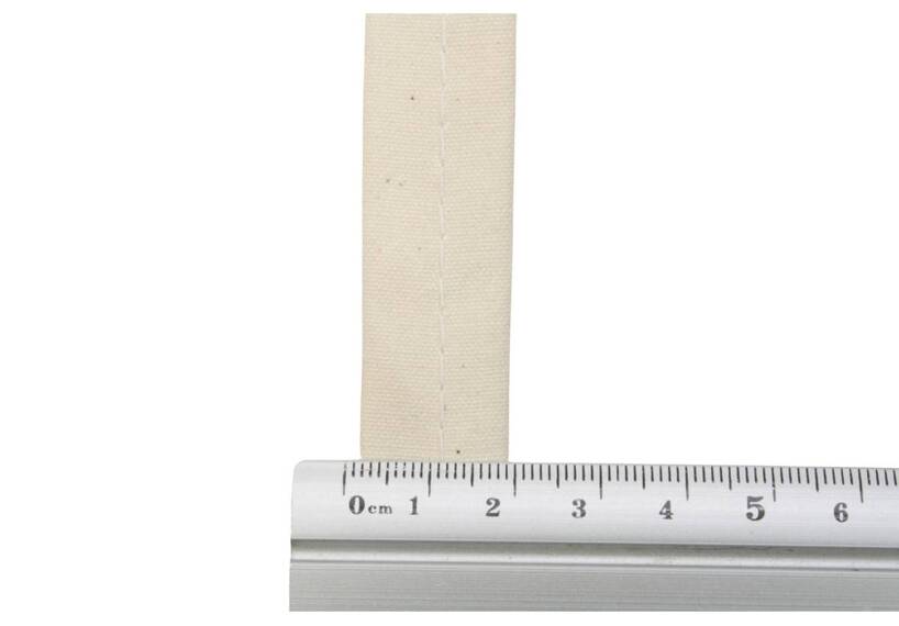 Schlaufenband, Zeltstoff, 200 Gr/M², Baumwolle 20 mm, ecru
