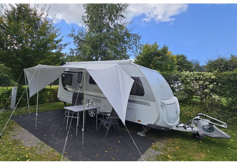Univario grijze luifel voor camper en caravan SHOWMODEL