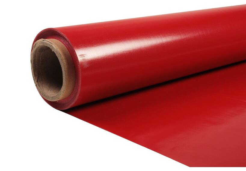 Verstärktes PVC für Abdeckplane und mehr, rot 650 Gr./M²
