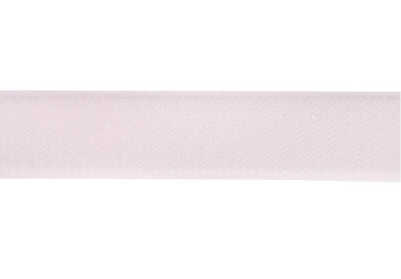 Klettband 25 mm weiß, harte Seite, Haken