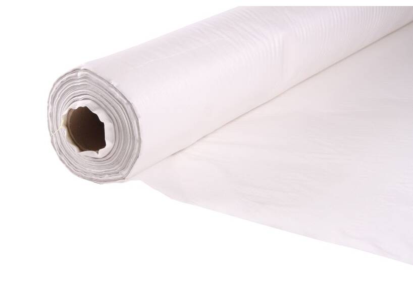 Wasserdichter Polyesterstoff 150 cm, weiss 65 Gr/M²