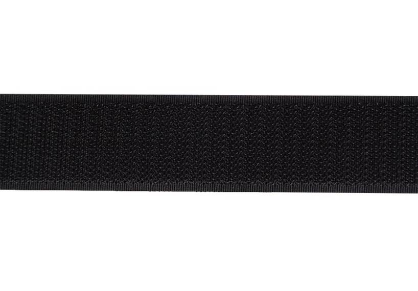 Klettband 50 mm schwarz selbstklebend, harte Seite, Haken