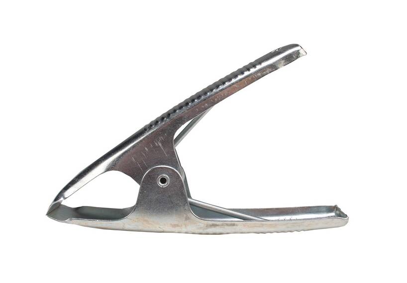 Federklemme / Planenklemme / Marktstandklemme / Segelklemme, Stahl, 15 cm