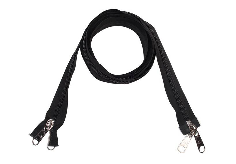 ESVO Reißverschlüsse 10 mm zwei Wege teilbar schwarz, 200 cm