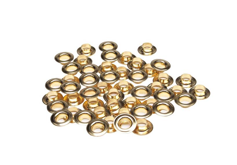 Satz ESVO Ösen Ø 10 mm messing, 50 Stück