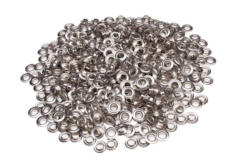 Satz ESVO Ösen Ø 10 mm vernickelt, 500 Stück