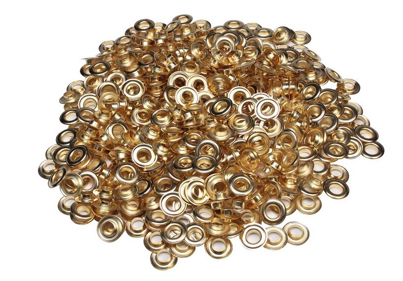 Satz ESVO Ösen Ø 12 mm messing, 500 Stück