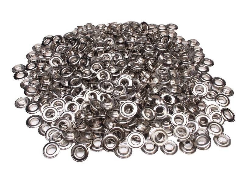 Satz ESVO Ösen Ø 12 mm vernickelt, 500 Stück
