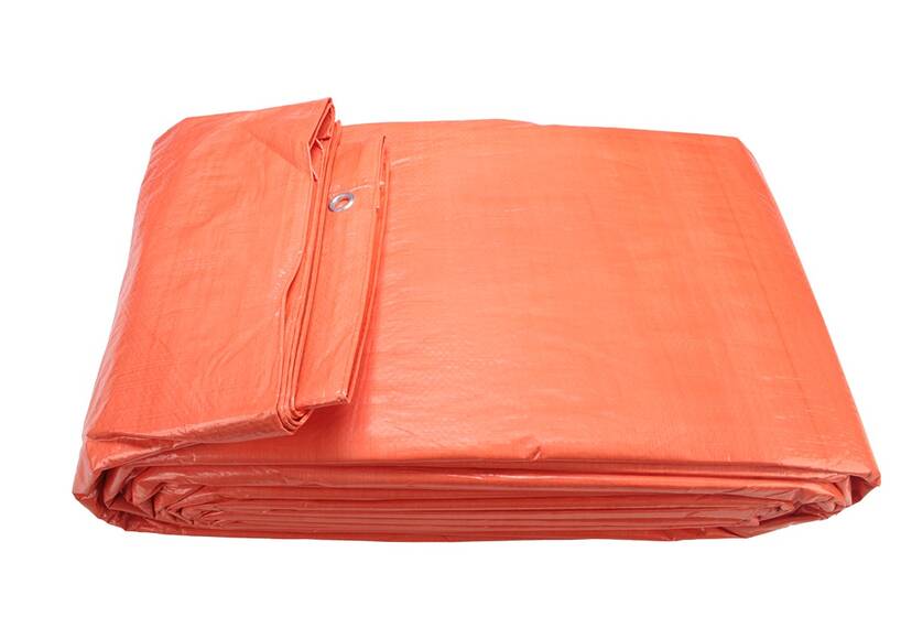 Gewebeplane mit Ösen, orange, 300 x 400 cm, 100, wasserdicht