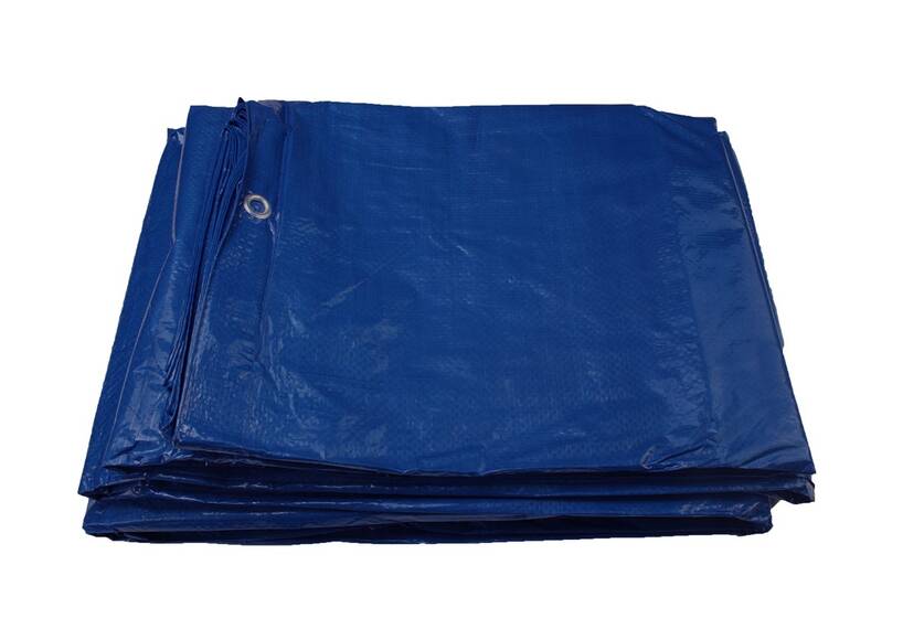 Gewebeplane mit Ösen, blau, 300 x 400 cm, 100, wasserdicht