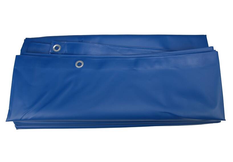 PVC Gewebeplane, 300x400cm, aus verstärktem PVC, blau, gebrauchsfertig