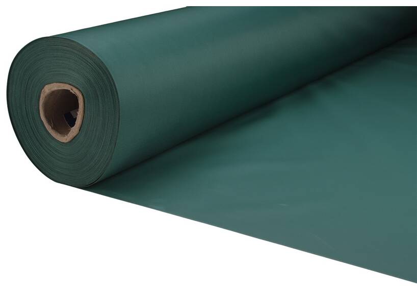 Polyester Stoff, flammhemmend, wasserdicht, UV-beständig, grün, 265 gr/m², 150 cm